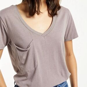 Z Supply V Neck Pocket Tee